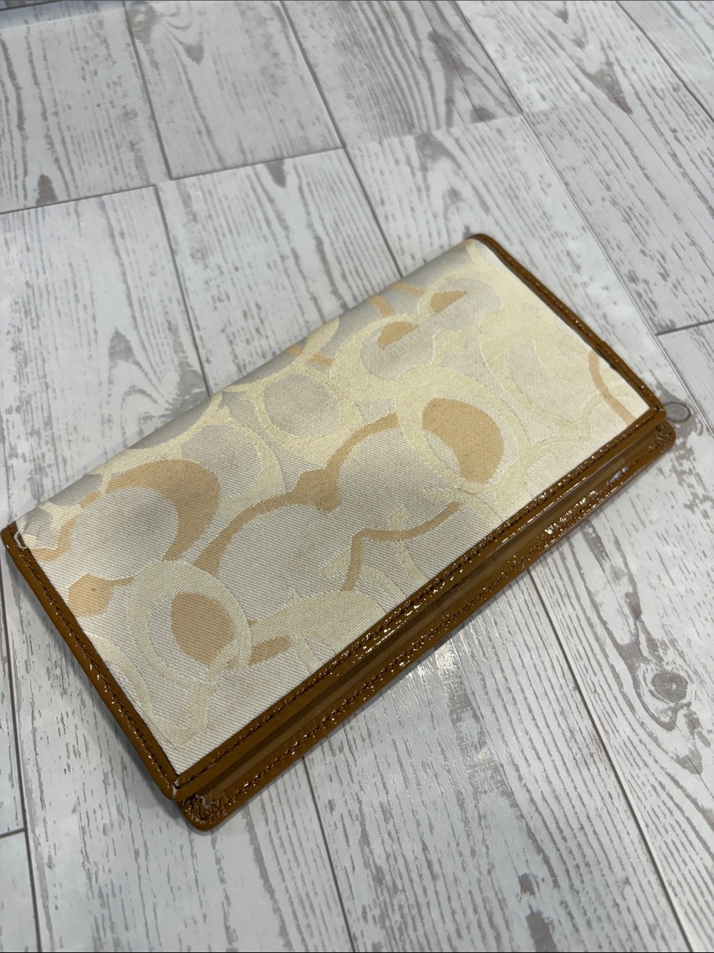 Coach Optic C Signature Canvas Checkbook Cover Insert
